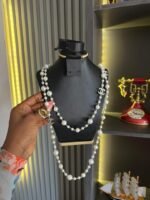 Designer Layered Pearl Necklace - Image 2