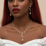 Water Drop Necklace and Earring Set