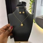Gold plated necklace set