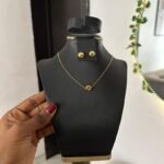 Gold plated necklace set