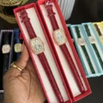 Women’s Leather watch red