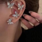 Cuff butterfly earring