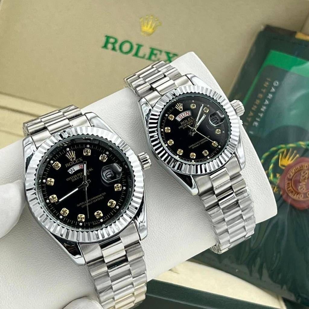 1324aaef-6ac3-4a1b-9a8b-af6301d05959 Rolex silver watch comes boxed - Image 1
