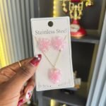 FLOWER BLUSH NECKLACE SET