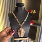 GOLD PLATED NECKLACE AND PENDANT