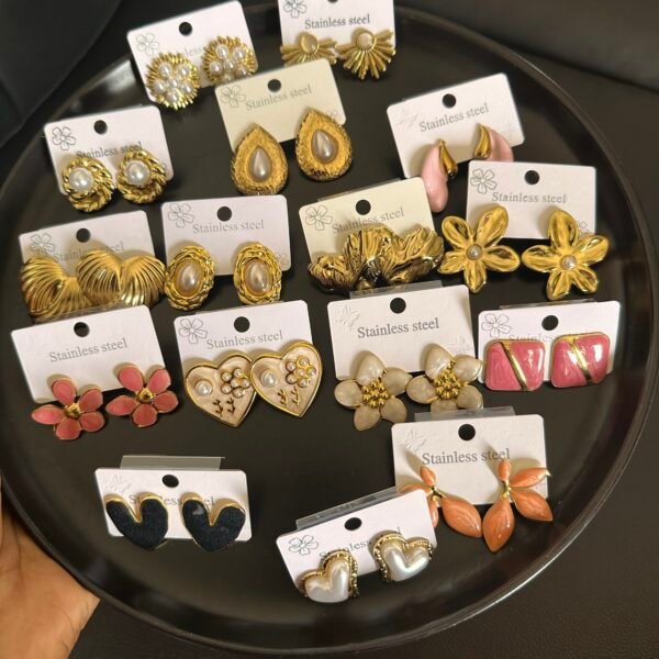 Classy Steel Earrings wholesale Lagos Nigeria - June Jewelries