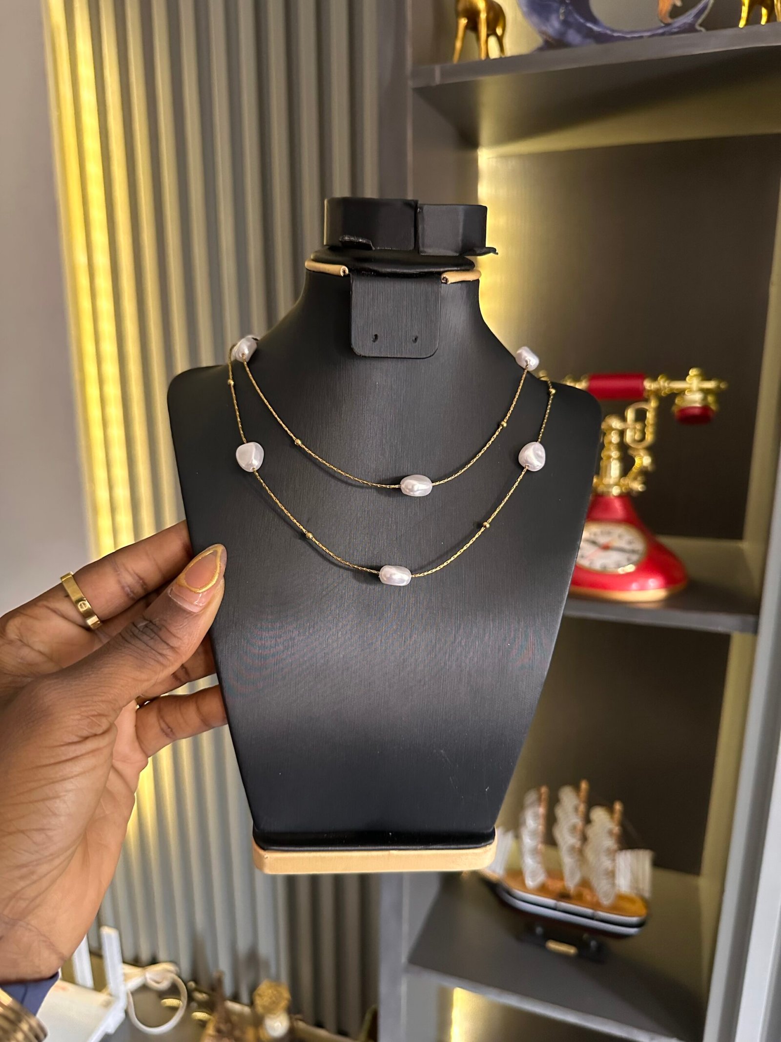 img_0108 Layered luxury necklace - Image 1