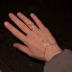 Diamond tassel bracelet and ring set - Image 3