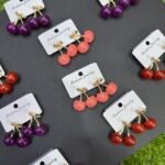 Cherry 🍒 plum earrings
