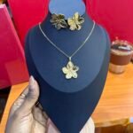 Amina steel necklace and earring sets