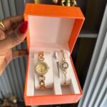 Dainty watch and bracelet set