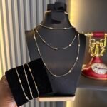 Delia Necklace and Bracelet Set premium coordinated gold plated jewelry set available at June Jewels Nigeria