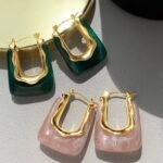 Marble earrings