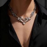 Gothic heart necklace