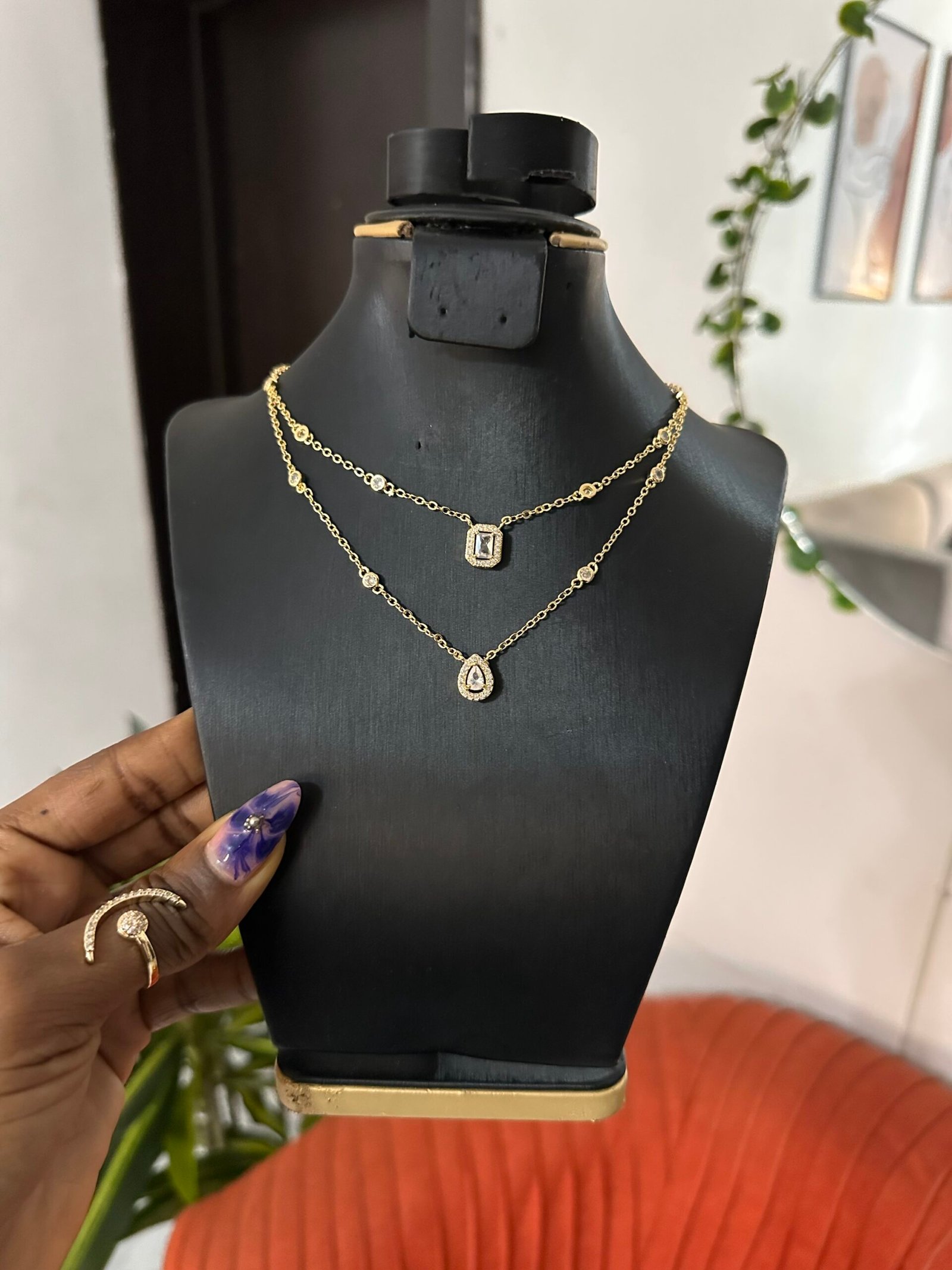 img_1008-2 Lux layered necklace - Image 1