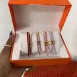 Hermes draw string bracelet