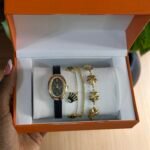 Leather watch set