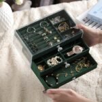 Glass 3 layered jewelry box