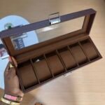 6 slot leather box