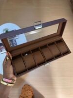 6 slot leather box
