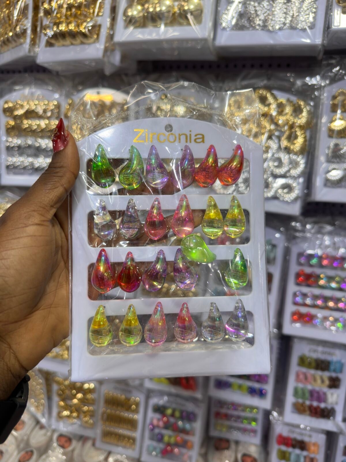 Full earring stacks ( it comes exactly as seen with the free stand ) - Image 2