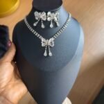 Silver necklace set