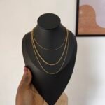 Layered steel necklace
