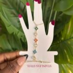 Crystal wrist to ring bracelet